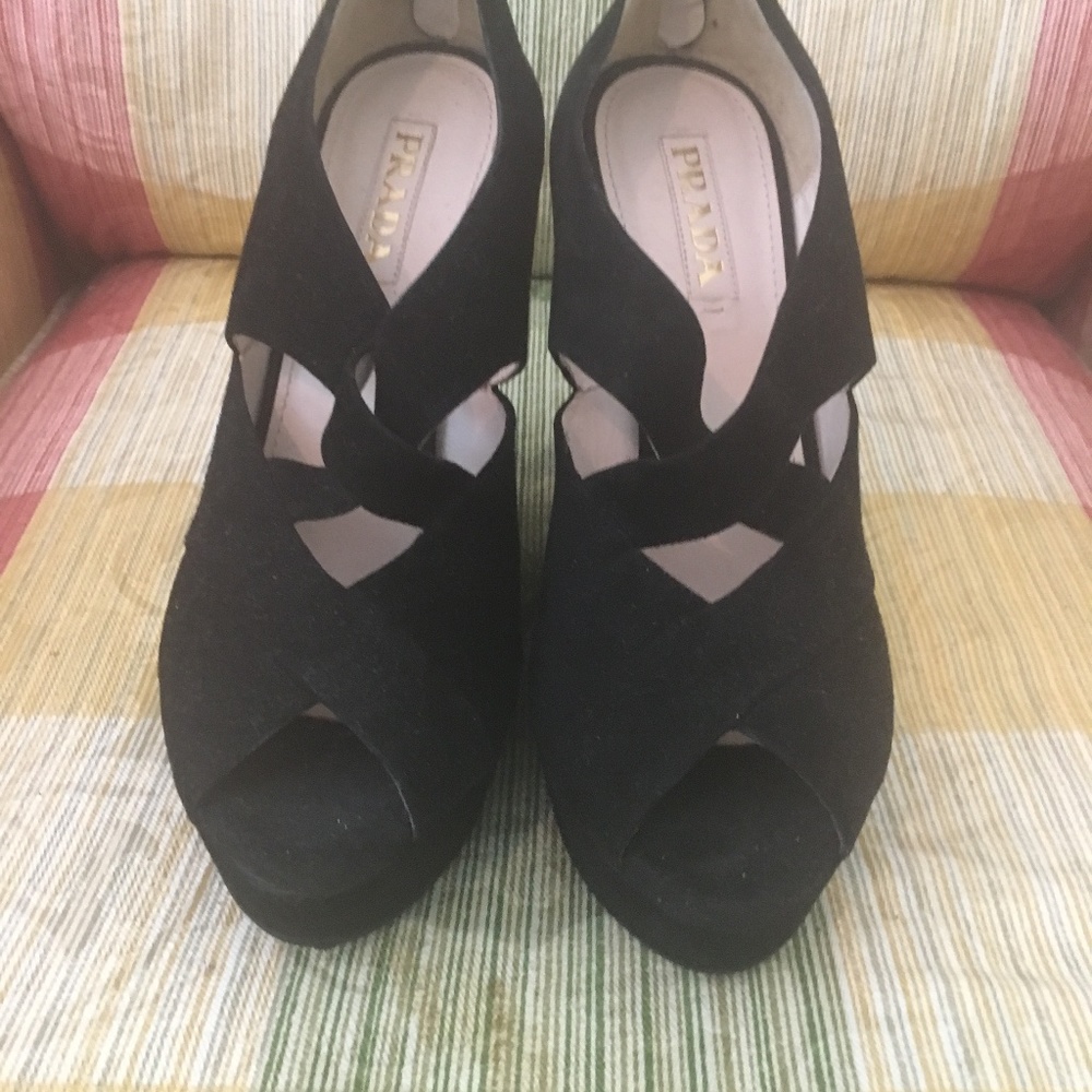 Prada Wedge High Heels